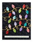 Spellbinders - Celebrate the Season Collection - Glimmer Hot Foil Plate & Die Set - Glitter Wishes