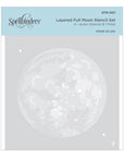 Spellbinders - Celestial Zodiacs Collection - Stencils - Layered Full Moon-ScrapbookPal