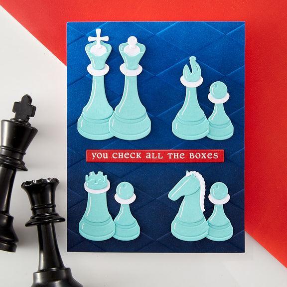 Spellbinders - Checkmate Collection - 3D Embossing Folder - Harlequin-ScrapbookPal