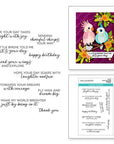 Spellbinders - Cheerful Chirps Collection - Clear Stamps - Spread Your Wings Sentiments-ScrapbookPal