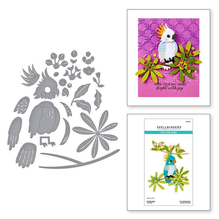 Spellbinders - Cheerful Chirps Collection - Dies - Flying High-ScrapbookPal