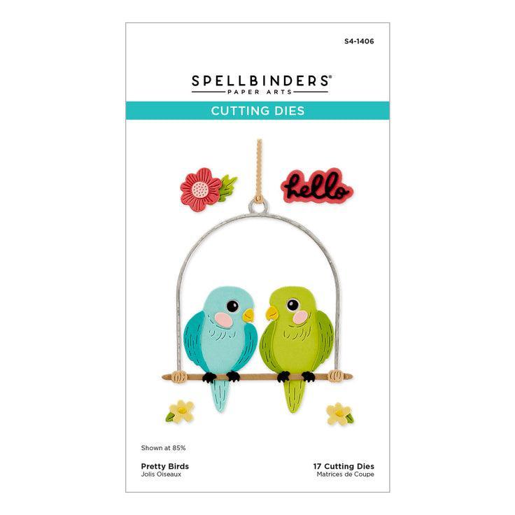 Spellbinders - Cheerful Chirps Collection - Dies - Pretty Birds-ScrapbookPal