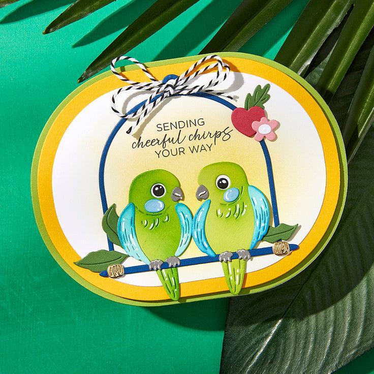 Spellbinders - Cheerful Chirps Collection - Dies - Pretty Birds-ScrapbookPal