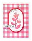 Spellbinders - Cheers to You Collection - Press Plate - Buffalo Plaid-ScrapbookPal