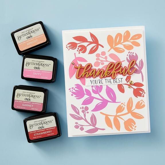 Spellbinders - Cheers to You Collection - Registration Press Plates & Dies - Sprigs-ScrapbookPal