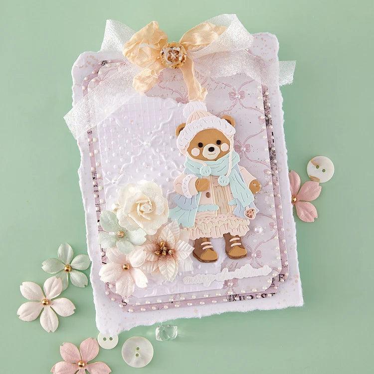 Spellbinders - Christmas Blush Collection - Letterpress + Foil Plate &amp; Dies - Christmas Blush Sentiments-ScrapbookPal