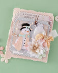 Spellbinders - Christmas Blush Collection - Letterpress + Foil Plate & Dies - Christmas Blush Sentiments-ScrapbookPal