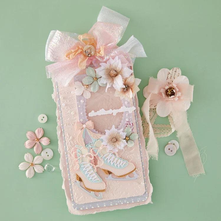 Spellbinders - Christmas Blush Collection - Letterpress + Foil Plate &amp; Dies - Christmas Blush Sentiments-ScrapbookPal