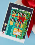 Spellbinders - Christmas City Holiday Collection - Letterpress + Foil Plate & Dies - Holiday Hugs Sentiments-ScrapbookPal