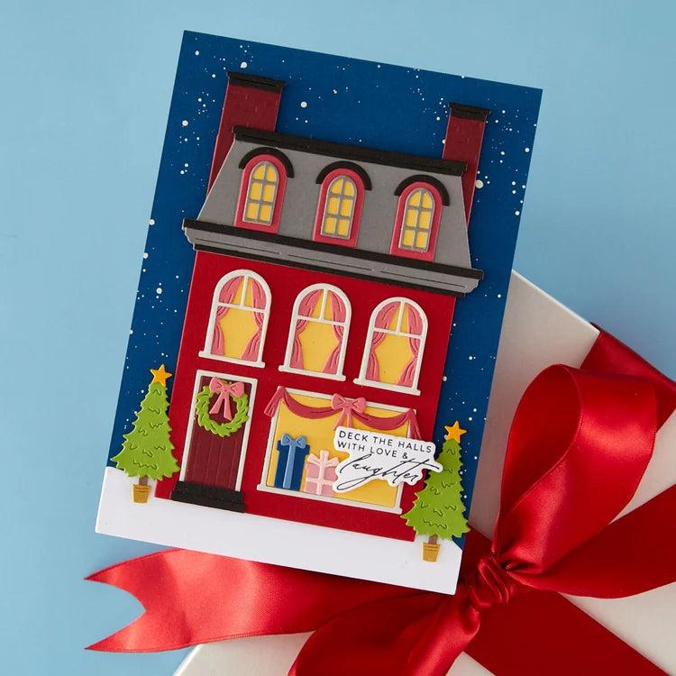 Spellbinders - Christmas City Holiday - Dies - Mansard Roof-ScrapbookPal