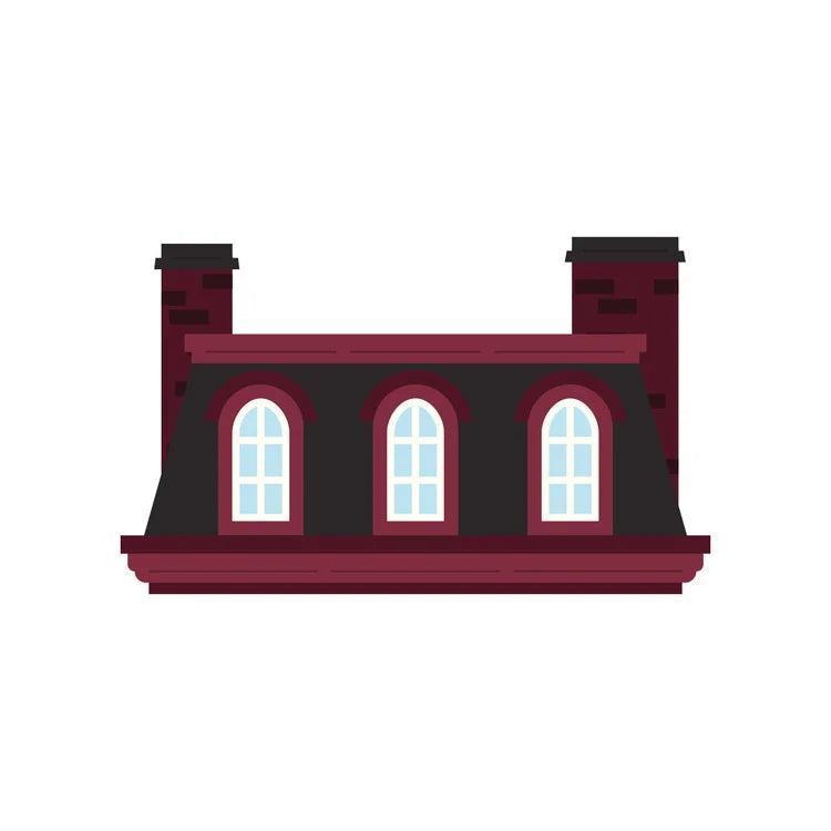 Spellbinders - Christmas City Holiday - Dies - Mansard Roof-ScrapbookPal