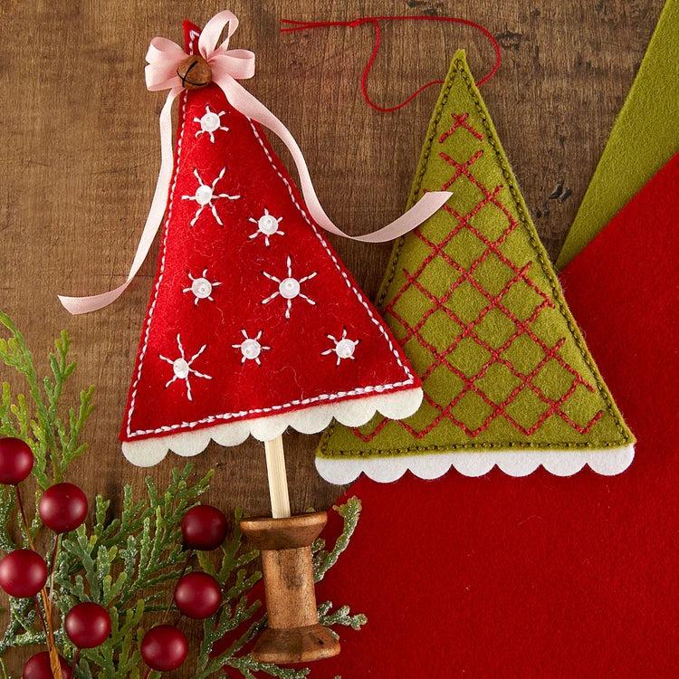 Spellbinders - Christmas Felt Stitch &amp; Create Collection - Dies - Felt Festive Trees-ScrapbookPal