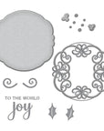 Spellbinders - Christmas Flourish Collection - Dies - Joy Flourish Doily-ScrapbookPal