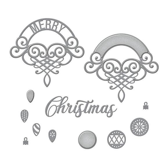 Spellbinders - Christmas Flourish Collection - Dies - Merry Flourish-ScrapbookPal