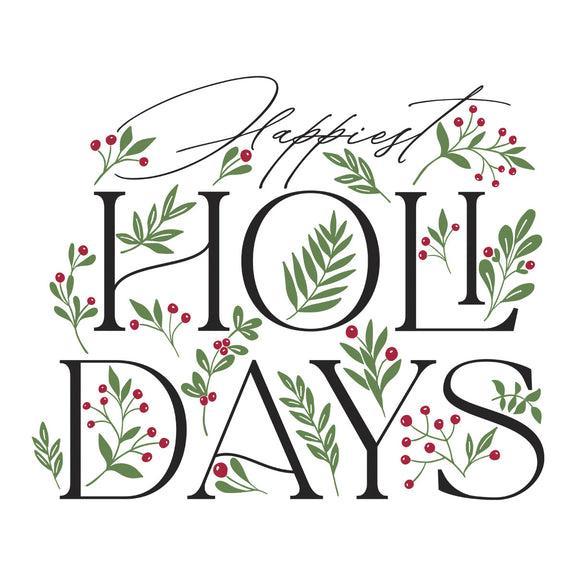 Spellbinders - City Holiday Collection - Registration Press Plates - Happiest Holidays-ScrapbookPal