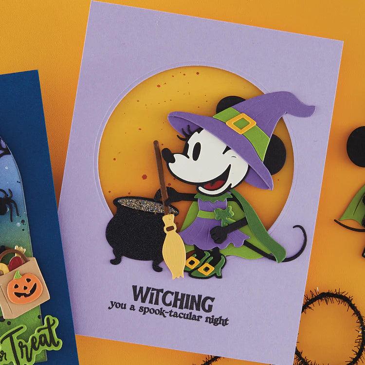 Spellbinders - Classic Mouse Costume Party Collection - Clear Stamps & Dies - Classic Mouse Trick-or-Treat Sentiments-ScrapbookPal