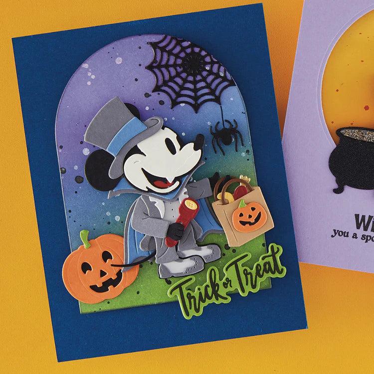 Spellbinders - Classic Mouse Costume Party Collection - Clear Stamps & Dies - Classic Mouse Trick-or-Treat Sentiments-ScrapbookPal