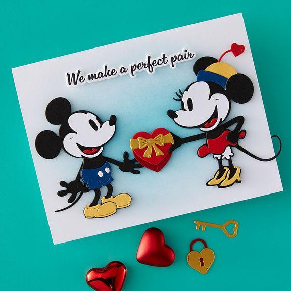 Spellbinders - Classic Mouse Love Collection - Press Plate & Dies - Classic Mouse Love Sentiments-ScrapbookPal