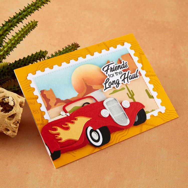 Spellbinders - Classic Road Legends 2.0 Collection - Dies - Hot Rod Flames - Scratch & Dent-ScrapbookPal