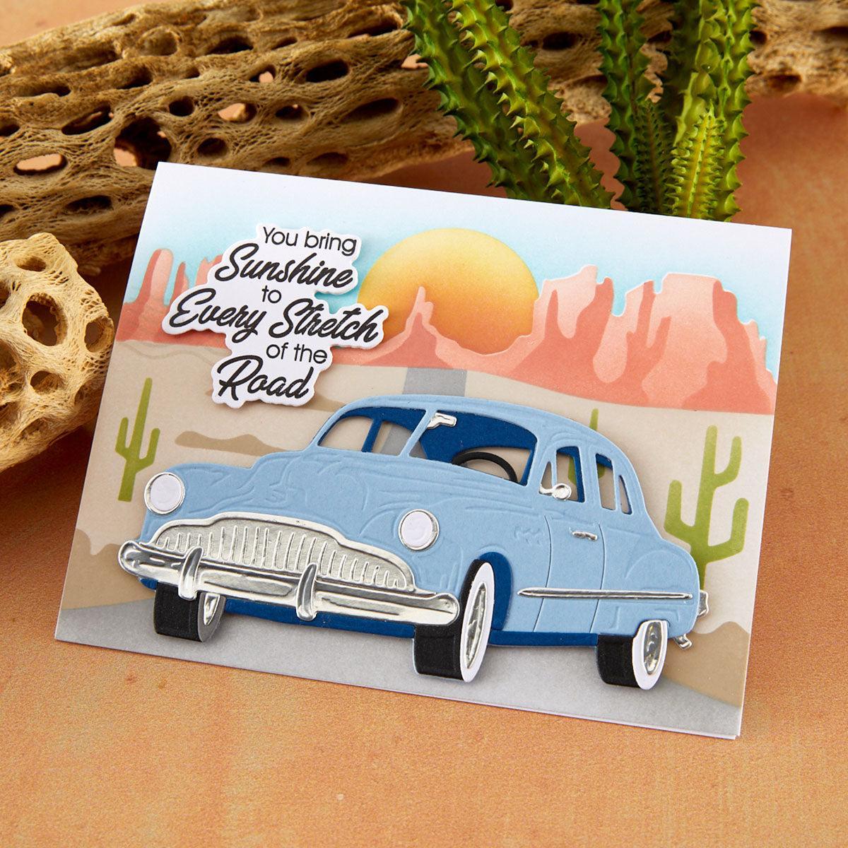 Spellbinders - Classic Road Legends 2.0 Collection - Dies - Sedan Street Cruiser-ScrapbookPal