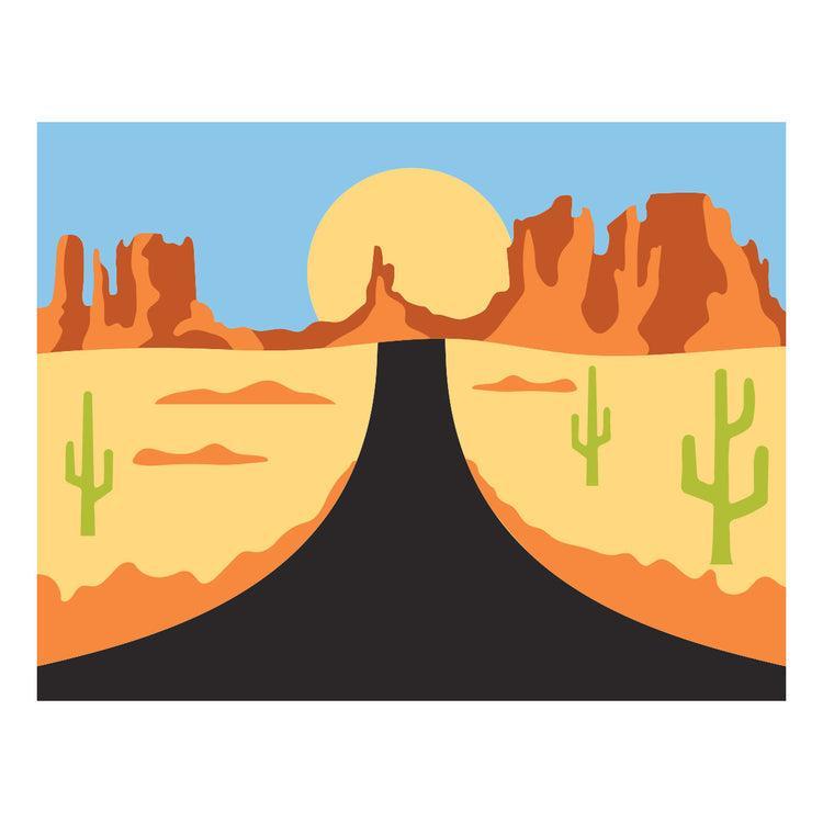 Spellbinders - Classic Road Legends 2.0 Collection - Stencils - Highway Horizons-Desert - Scratch & Dent-ScrapbookPal