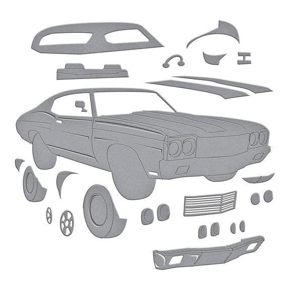 Spellbinders - Classic Road Legends Collection - Dies - Muscle Car-ScrapbookPal