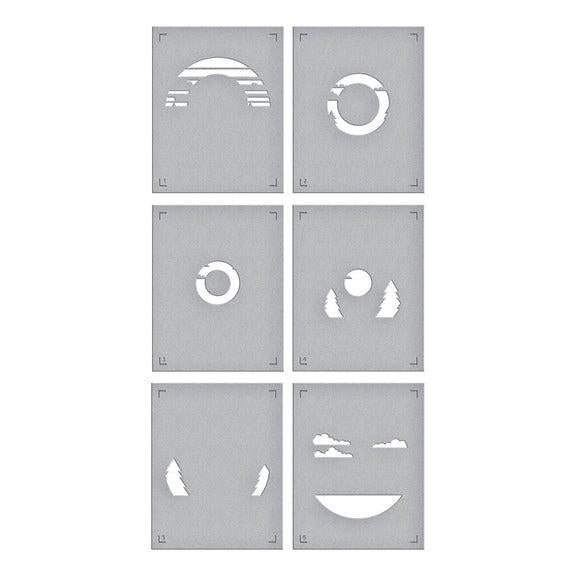 Spellbinders - Classic Road Legends Collection - Stencils - Scenic Drive-ScrapbookPal