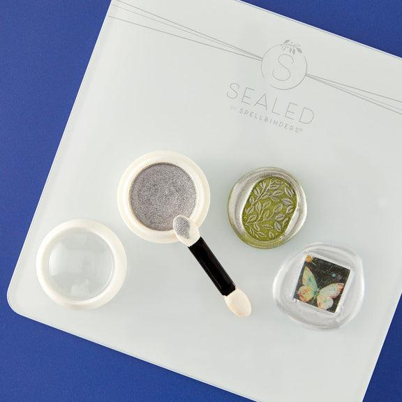 Spellbinders - Clear Seal Maker Tool Collection - Clear Seal Maker Tool &amp; Glass Mat Bundle-ScrapbookPal