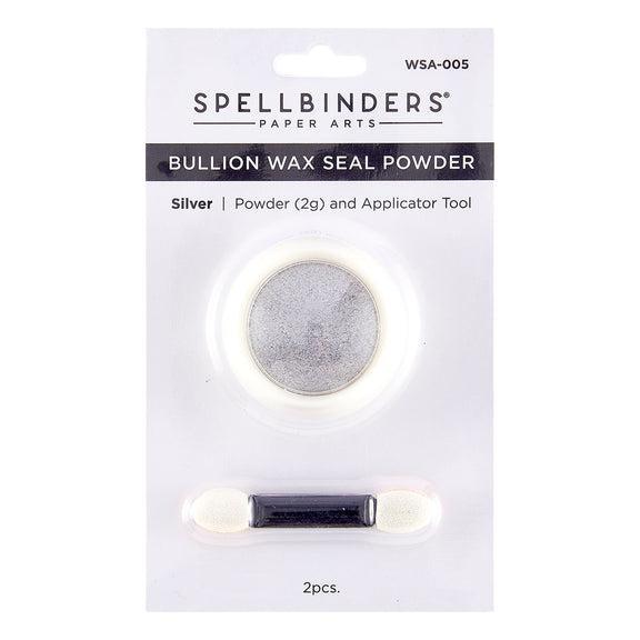 Spellbinders - Clear Seal Maker Tool Collection - Wax Seal Powder - Silver Bullion-ScrapbookPal