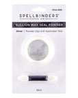 Spellbinders - Clear Seal Maker Tool Collection - Wax Seal Powder - Silver Bullion-ScrapbookPal