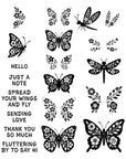 Spellbinders - Clear Stamps & Dies - Blooming Butterflies-ScrapbookPal