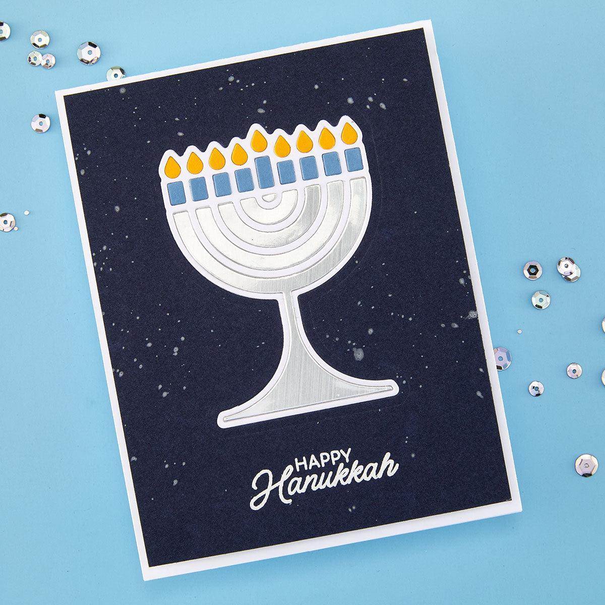 Spellbinders - Clear Stamps &amp; Dies - Menorah Lights-ScrapbookPal