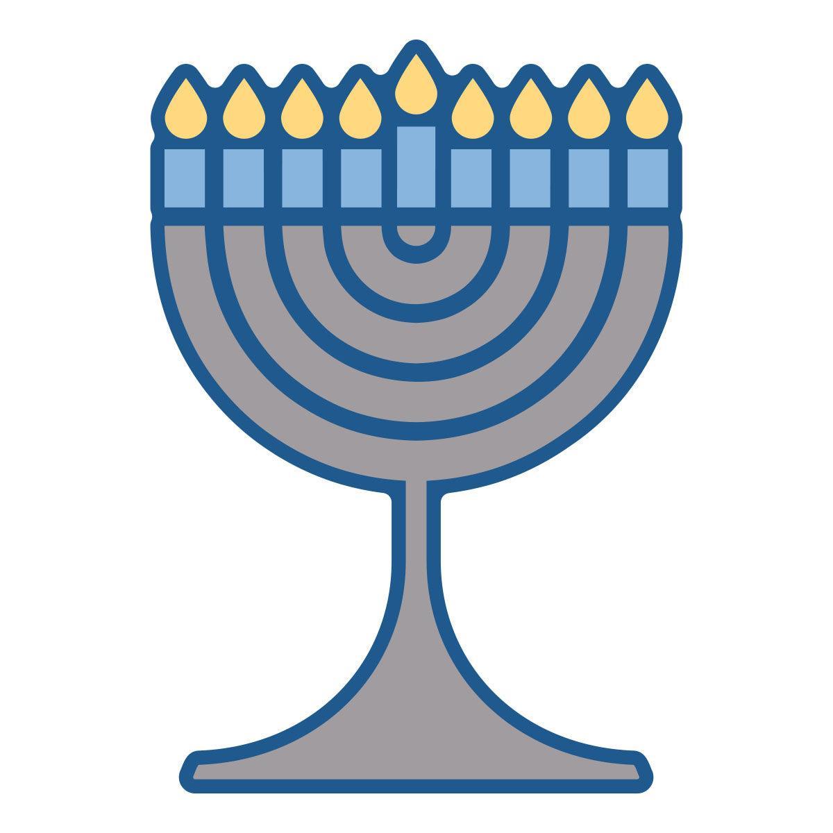Spellbinders - Clear Stamps &amp; Dies - Menorah Lights-ScrapbookPal