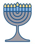 Spellbinders - Clear Stamps & Dies - Menorah Lights-ScrapbookPal