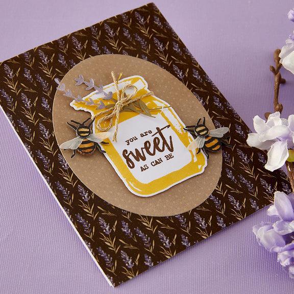 Spellbinders - Clear Stamps & Dies - Simple Vintage Lavender Fields-ScrapbookPal