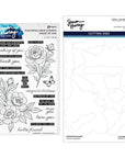 Spellbinders - Clear Stamps & Dies - Sketched Peonies-ScrapbookPal