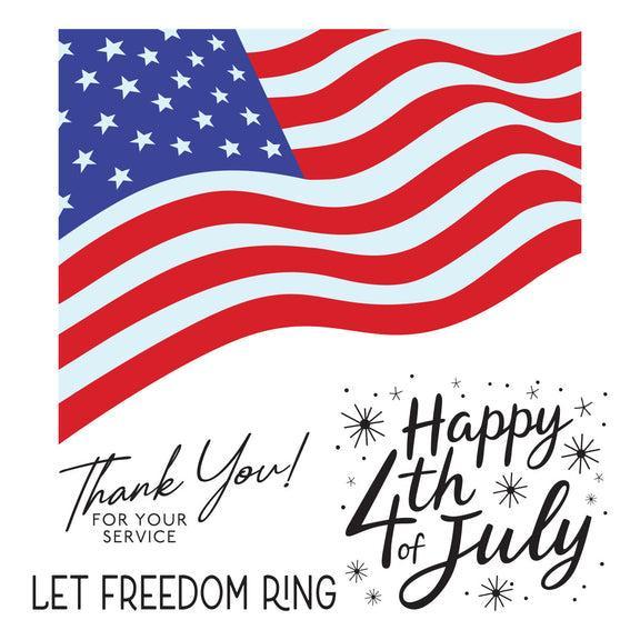 Spellbinders - Clear Stamps & Dies - Stars & Stripes-ScrapbookPal