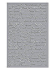 Spellbinders - Collaged Birds Collection - Embossing Folder - Scribbled Letter-ScrapbookPal