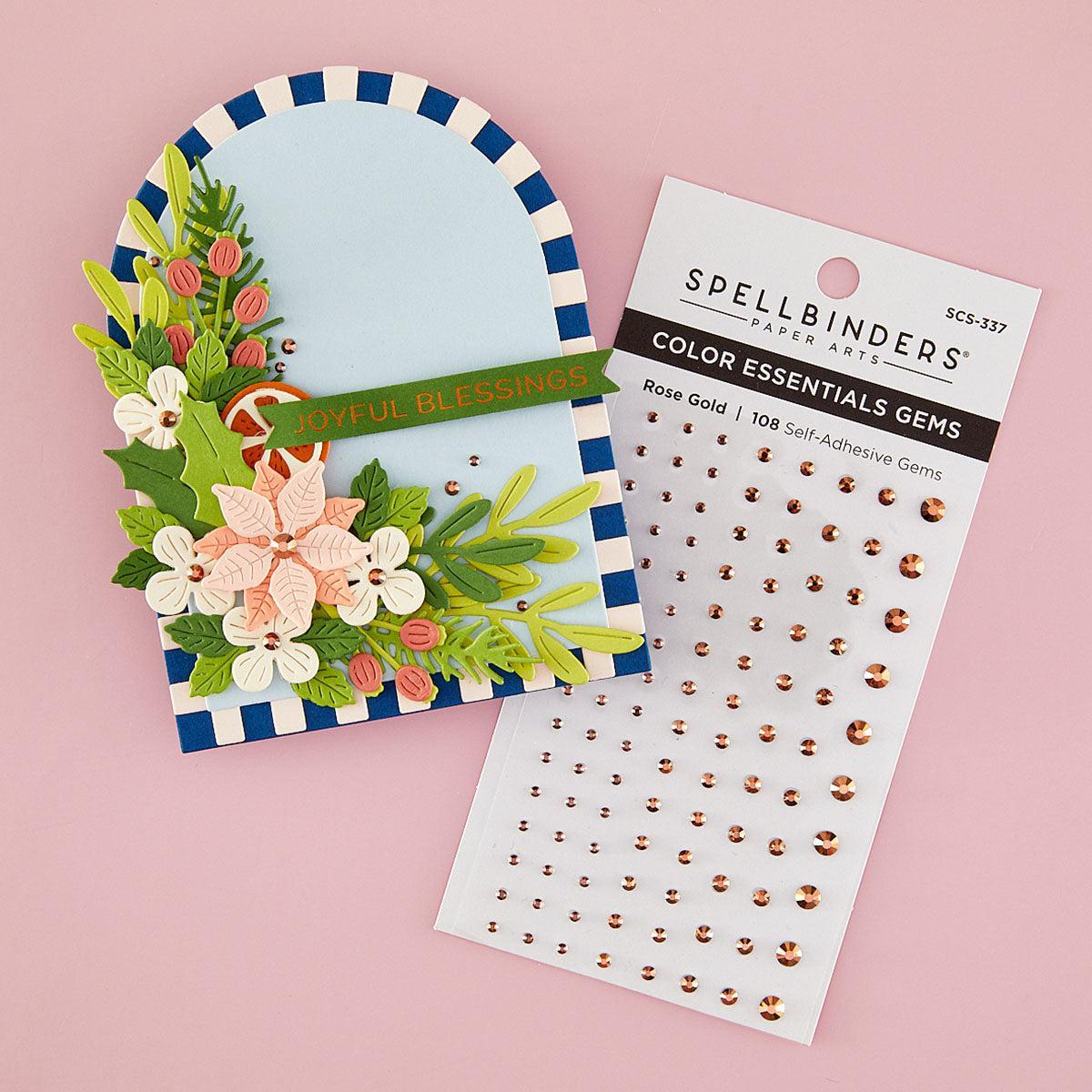 Spellbinders - Color Essential Gems - Rose Gold-ScrapbookPal