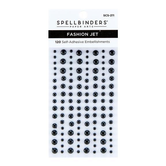 Spellbinders - Color Essentials Pearl Dots - Fashion Jet-ScrapbookPal