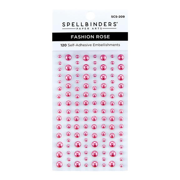 Spellbinders - Color Essentials Pearl Dots - Fashion Rose-ScrapbookPal