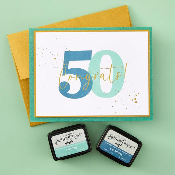 Spellbinders - Color Mix Celebrations Collection - Press Plates - Bold Color Mix Numbers-ScrapbookPal