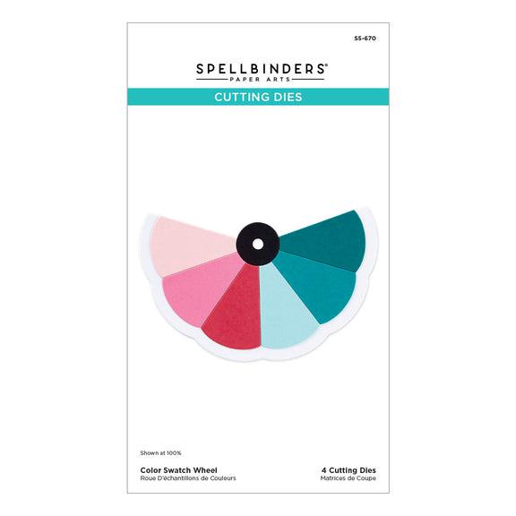Spellbinders - ColorWheel Cardstock Collection - Dies - Color Swatch Wheel-ScrapbookPal