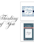 Spellbinders - Copperplate Everyday Sentiments Collection - Press Plate - Copperplate Thinking of You-ScrapbookPal