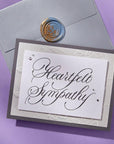 Spellbinders - Copperplate Happy Everything Sentiments Collection - Press Plates - Copperplate Heartfelt Sympathy-ScrapbookPal