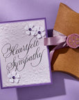 Spellbinders - Copperplate Happy Everything Sentiments Collection - Press Plates - Copperplate Heartfelt Sympathy-ScrapbookPal