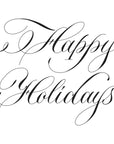 Spellbinders - Copperplate Holiday Sentiments Collection - Press Plates - Copperplate Happy Holidays-ScrapbookPal
