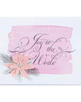 Spellbinders - Copperplate Holiday Sentiments Collection - Press Plates - Copperplate Joy to the World-ScrapbookPal