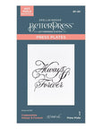 Spellbinders - Copperplate On Your Wedding Day Collection - Press Plates - Copperplate Always & Forever-ScrapbookPal