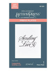 Spellbinders - Copperplate On Your Wedding Day Collection - Press Plates - Copperplate Sending Love-ScrapbookPal